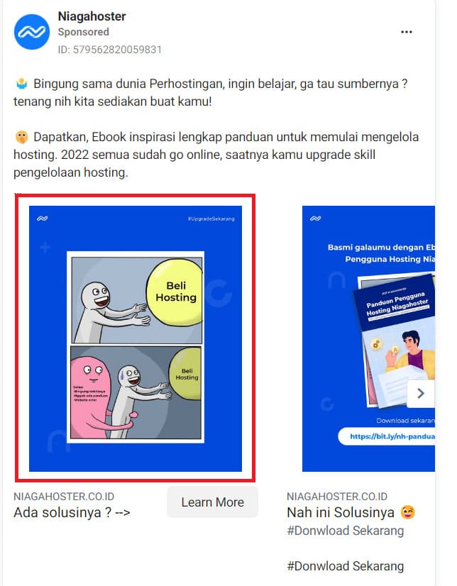 manfaat facebook ads library visual iklan