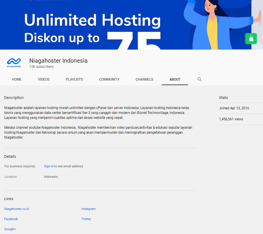 pentingnya melengkapi profil pada youtube marketing